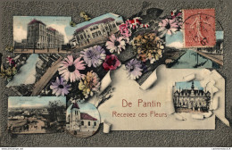 NÂ°7809 Z -cpa De Pantin -recevez Ces Fleurs- - Pantin