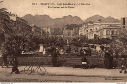 NÂ°9445 Z -cpa Menton -les Jardins Et Le Casino- - Menton