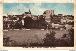 NÂ°9302 Z -cpa Houdan -panorama Sur L'Ã©glise Et La Tour- - Houdan