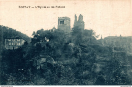 NÂ°9820 Z -cpa Ecotay -l'Ã©glise Et Les Ruines- - Sonstige & Ohne Zuordnung