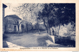 NÂ°9589 Z -cpa Jonquerettes -place De La Mairie Et La Fontaine- - Other & Unclassified