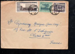 POLOGNE AFFRANCHISSEMENT COMPOSE SUR LETTRE POUR LA FRANCE 1961 - Lettres & Documents