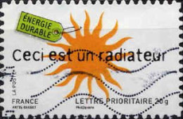 France Poste AA Obl Yv: 188 Mi:4437 Ceci Est Un Radiateur Energie Durable (Lign.Ondulées) - Used Stamps