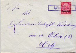 37390# HINDENBURG LOTHRINGEN LETTRE Obl WIGINGEN VIGY MOSELLE METZ - Briefe U. Dokumente