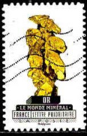 France Poste AA Obl Yv:1224 Mi:6344 Le Monde Minéral Or (Lign.Ondulées) - Oblitérés
