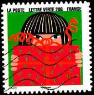 France Poste AA Obl Yv:1196 Mi:6287 Jolivet Fille & Cadeau (Lign.Ondulées) - Used Stamps