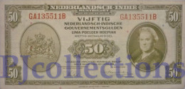 NETHERLAND INDIES 50 GULDEN 1943 PICK 116 VF - Indie Olandesi