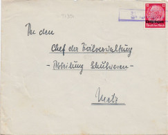 37391# HINDENBURG LOTHRINGEN LETTRE Obl WIGINGEN VIGY MOSELLE METZ - Covers & Documents