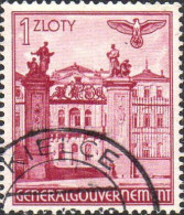 Reich (Occ.Pologne) Poste Obl Yv: 67 Mi:51 Palais Brühl Varsovie (Beau Cachet Rond) - Algemene Overheid