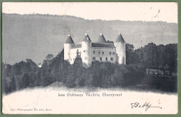 CPA  Dos Précurseur - SUISSE - LES CHATEAUX VAUDOIS - CHAMPVENT - Champvent 