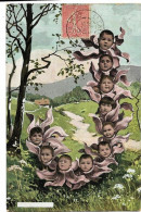 Alphabet Bébés Multiples J, Série 349, Envoi 1905 - Babies