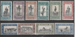 235 - Eritrea 1930 - Soggetti Africani N. 155/164. Cat. € 700,00 MNH - Egeo (Stampalia)