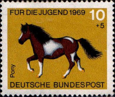 RFA Poste N* Yv: 441 Mi:578 Für Die Jugend Pony (défaut Gomme) - Ungebraucht