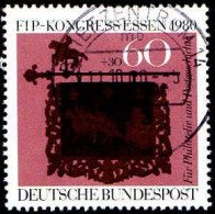 RFA Poste Obl Yv: 911 Mi:1065 FIP-Kongress Essen Enseigne De Poste 1754 (TB Cachet Rond) - Gebruikt