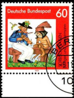 RFA Poste Obl Yv:1408 Mi:1576 Sorbische Sagen Geiger & Wassermann Bord De Feuille (TB Cachet Rond) - Used Stamps