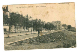 CPA 71 . Chalon Sur Saone . Quai Gambetta . 1906 - Chalon Sur Saone