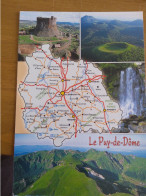 63 - LE PUY DE DOME - Carte Géographique- Neuve - Murol -Massif Du Puy De Sancy - Cartes Géographiques