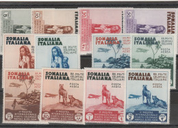 254 - Somalia 1933 - II° Mostra D’Arte Coloniale N. 220/225+A1/A6. Cat. € 330,00.MNH - Somalia