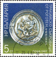 Bulgarie Poste Obl Yv:3078 Mi:3553 Assiette Décor Mythologique (TB Cachet Rond) - Usati