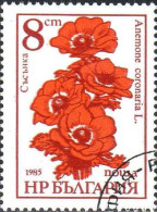 Bulgarie Poste Obl Yv:3023-3025 Fleurs (Beau Cachet Rond) - Gebruikt