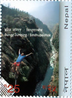 Bungy Jumping Extreme Sport Stamp 2012 Nepal MNH - Salto