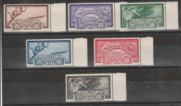 271 - Tripolitania 1931 - Posta Aerea, Zeppelin N. A22/27. Cat. € 300,00.MNH - Tripolitania