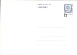 Finlande Entier-P N** (   3-2) Postikortti Postkort Armoiries 1,40=1,20 - Ganzsachen