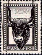 Grèce Poste Obl Yv: 593 Mi:604 Tête De Taureau Mycénien (Obl.mécanique) - Used Stamps