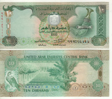 UNITED ARAB EMIRATES " 999 - REPLACEMENT"  10  Dirhams  P27c   Dated 2013    " Dagger+ Farm & Eagle At Back " - Verenigde Arabische Emiraten