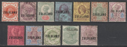 ZULULAND - 1888 - YVERT N°1/10 + 12/13 OBLITERES TOUS TRES BEAUX ! - COTE = 640 EUR - Zululand (1888-1902)