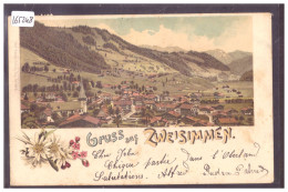 GRUSS AUS ZWEISIMMEN - LITHO - TB - Zweisimmen