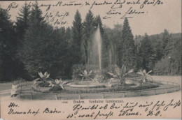 35087 - Schweiz - Baden - Fontaine Lumineuse - 1905 - Altri & Non Classificati