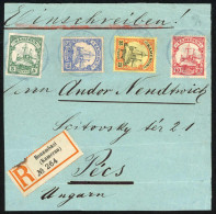 Deutsche Kolonien Kamerun, 10, 11, 21, 22, Briefstück - Kameroen