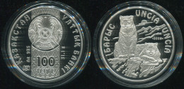 Kazakhstan 100 Tenge. 2009 (Silver. Coin KM#228. Proof) Snow Leopard - Kazachstan