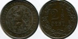 Netherlands. 2 1/2 Cent. 1905 (Coin KM#134. AUnc) - 2.5 Centavos