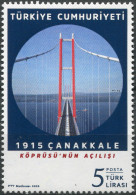 Turkey 2022. Opening Of The 1915 Çanakkale Bridge (MNH OG) Stamp - Nuevos