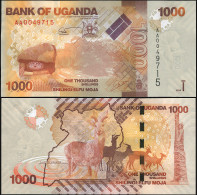 Uganda 1000 Shillings. 2010 Unc. Banknote Cat# P.49a - Ouganda