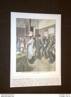 Anno 1909 New York Mercato Schiavi Bianchi America Copertine Domenica Corriere - Autres & Non Classés