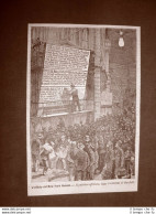 Ferimento Del Presidente USA James A. Garfield Nel 1881 New York Bollettini - Ante 1900