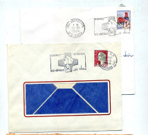 Lettre Flamme Paris Infirmiere 2 Types Couronne Envers - Mechanical Postmarks (Advertisement)