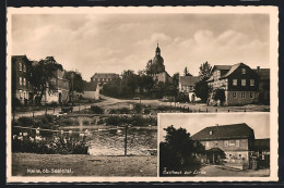 AK Keila /ob. Saaletal, Ortspartie Am Weiher, Gasthaus Zur Linde, Inh. Arthur Hammerschmidt  - Other & Unclassified