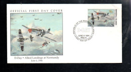 MARSHALL ISLAND FDC 1994 D DAY DEBARQUEMENT DE NORMANDIE - Militaria