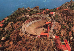 ITALIE - Taormina - Teatro Greco - Taormina Dall'Aereo - Vue Aérienne - Ancienne Cité Grecque - Carte Postale Ancienne - Autres & Non Classés