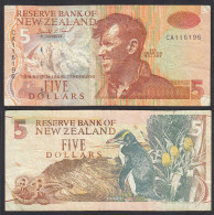 NEUSEELAND - NEW ZEALAND 5 Dollars Pick 177a F/VF    (31902 - Sonstige & Ohne Zuordnung