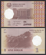 Tadschikistan - Tajikistan 1 Diram 1999 Pick 10a UNC (1)    (30860 - Andere - Azië