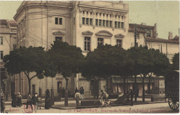 FR66 PERPIGNAN - DF 33 - Colorisée - Bourse Du Travail Et Temple Protestant - Animée - Belle - Perpignan