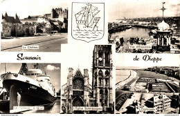 NÂ°10851 Z -cpsm Souvenir De Dieppe - Greetings From...