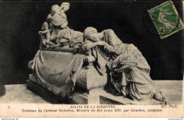 NÂ°12191 Z -cpa Paris -Ã©glise De La Sorbonne -scupture De Girardon- Tombeau Richelieu- - Skulpturen