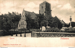 NÂ°11876 Z -cpa Folkerstone -church- - Folkestone