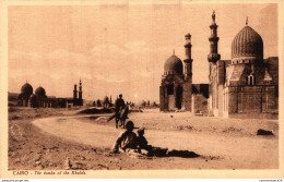 NÂ°13100 Z -cpa Le Caire -the Tombs Of The Khalifs- - El Cairo